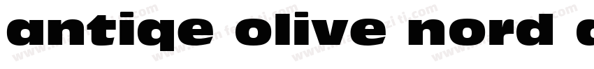 antiqe olive nord d字体转换